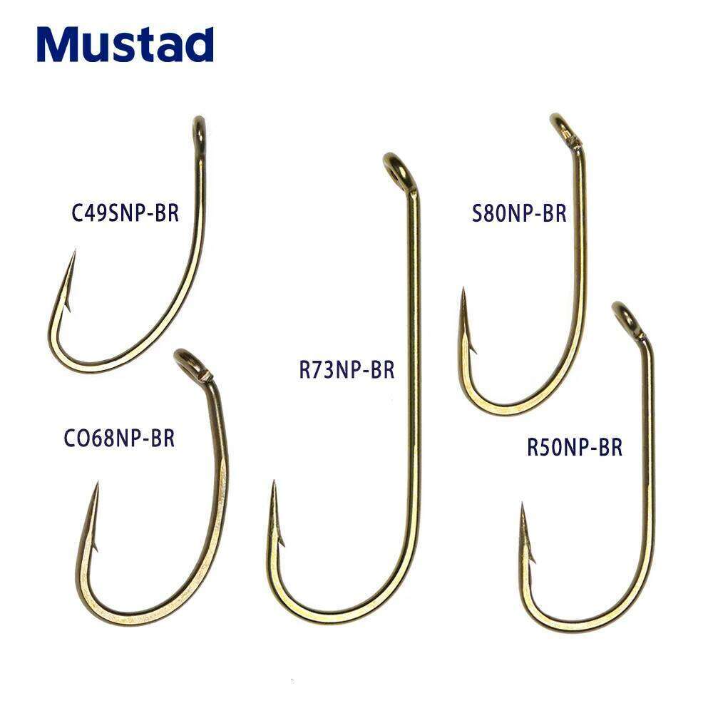 Mustad 30pcs Barbed Dry Or Wet Flies Nymph Shrimps Caddis Streamer Fly Tying Hook Saltwater Freshwater Fishing Z260228
