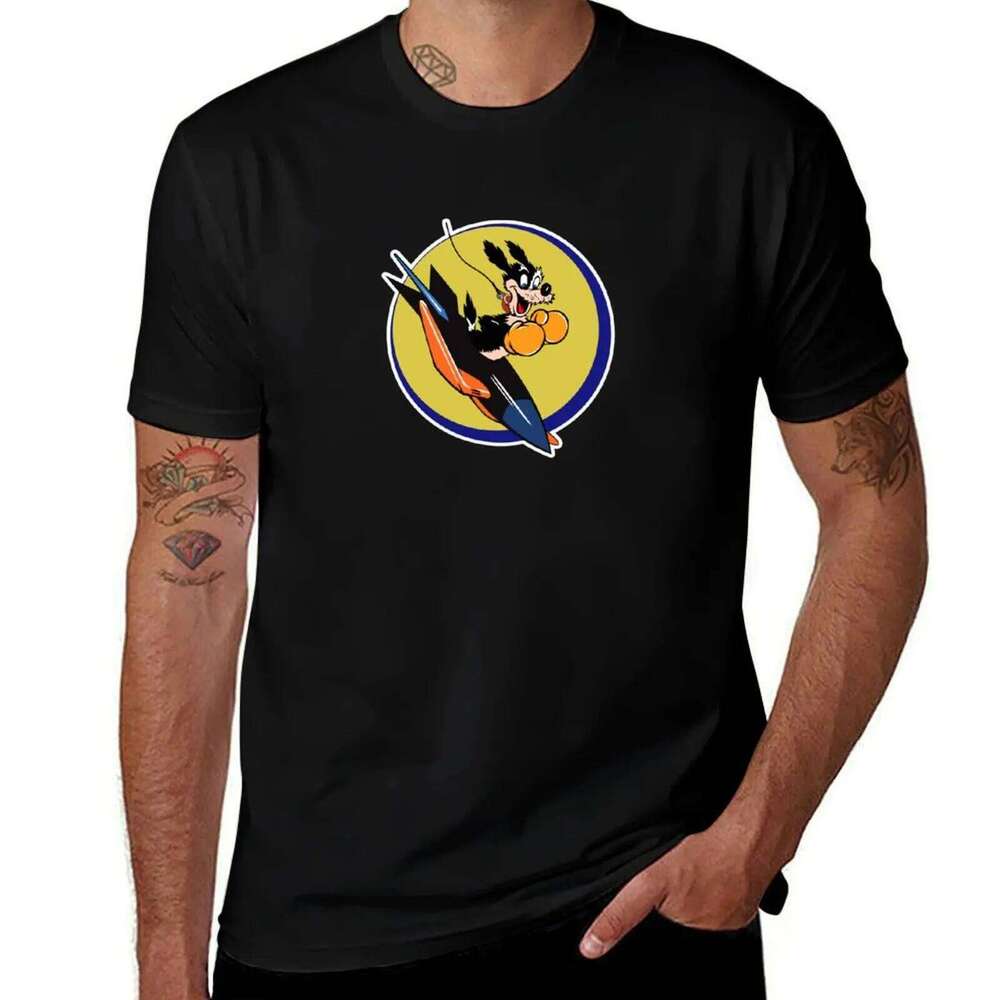 USN VBF-153 Attack Bombing Squadron - Clean Style T-Shirt cotton shirts high quality t shirt custom print T-shirt C260228