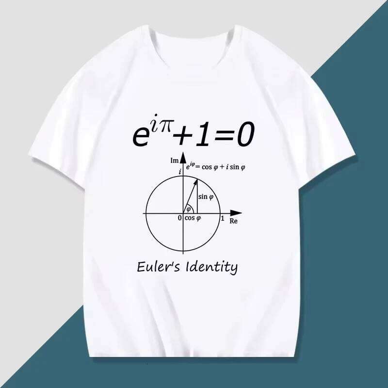 Summer Clothing Physics, Chemistry, Mathematics Euler Fourier Formula Printed T Shirts Top Versatile Oversized Men T-shirt C260228 - view 4