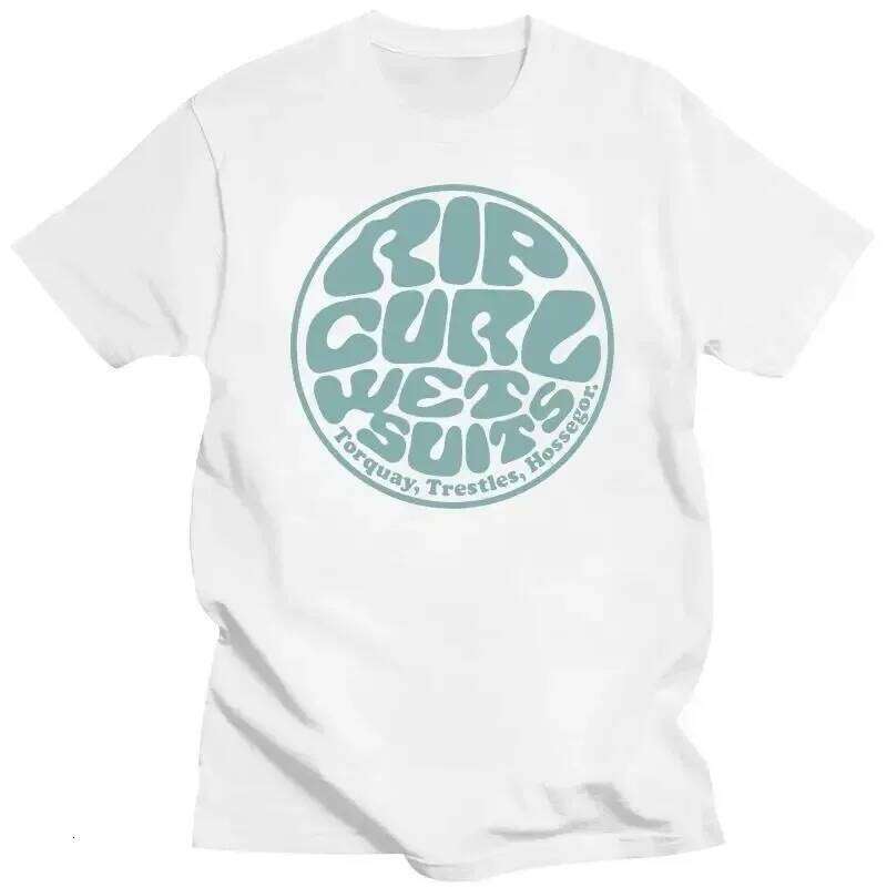Men's T Shirts Rip Curl Print Short Sleeve Vintage High Quality T-Shirt Streetwear 100% Cotton Loose Tops Breathable Tee C260228 - view 7