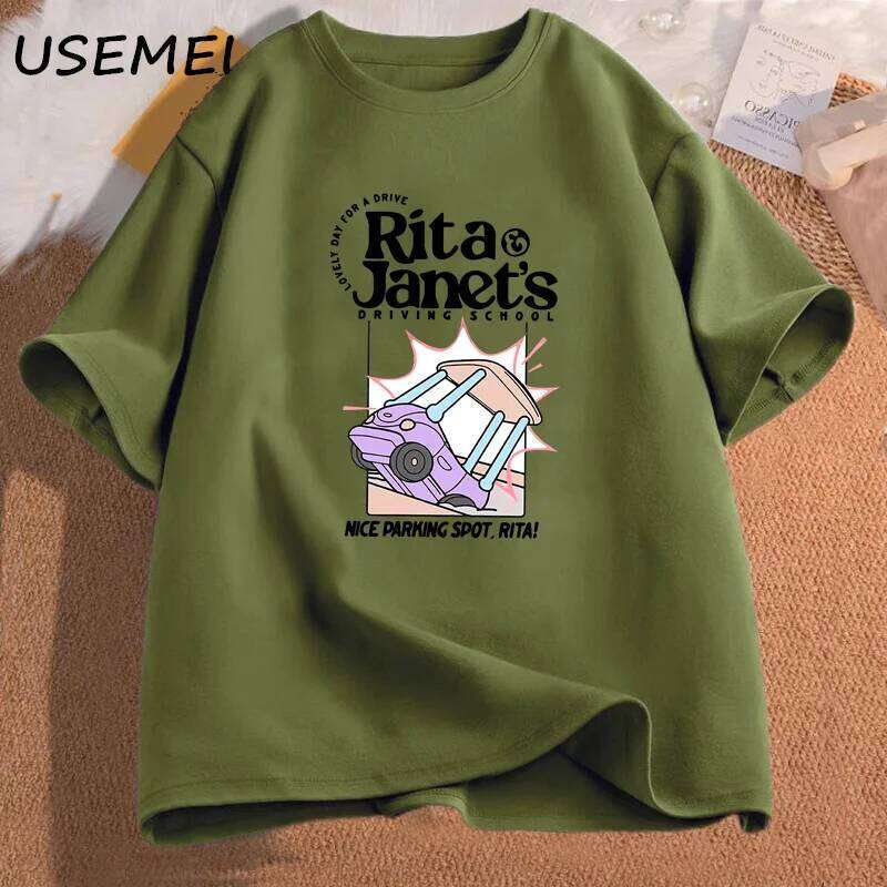 Rita and Janet's Driving Women Men Funny Grpahic T Shirts Back To School Tee Shirt Women's Clothing Streetwear C260228 - view 4