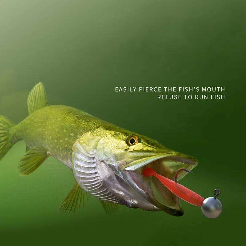 Strong Jig Hook for Fishing, Hard Bait, Soft Worm Jig, Big Head Hook, 4X, 2G, 3.5G, 5G, 7g, 10g, 14g Z260228