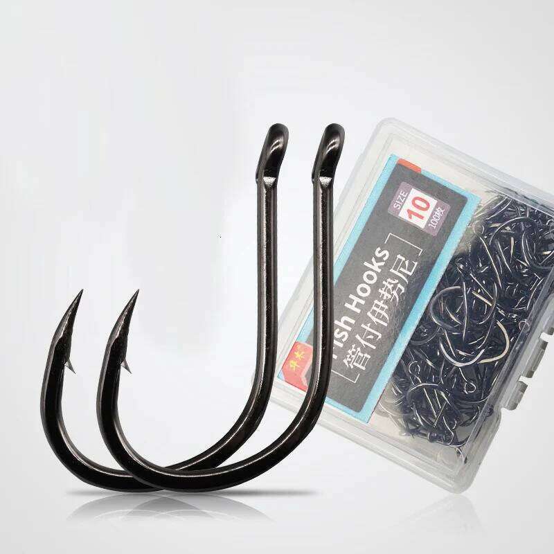 Izu high carbon steel Japanese fish hook box, flying hook, worm, safety, bait, 100 pieces Z260228