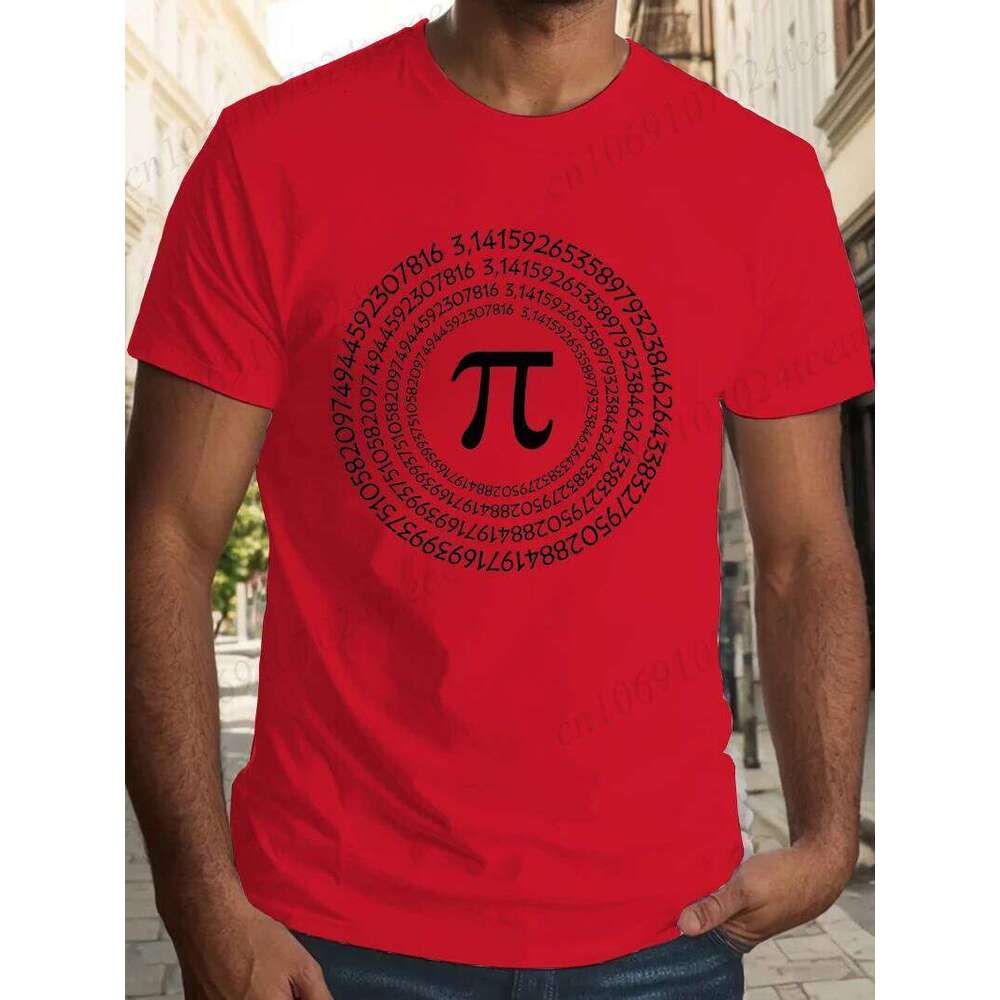 3.14 Mathematics Printed Men's T-Shirt Pi Symbol Oversized Funny Graphic Tees for Men Summer Tops Math Teacher Unisex T-Shirts C260228 - view 5