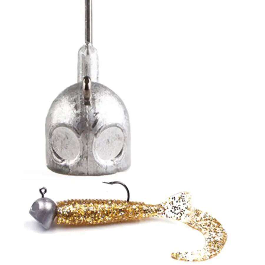 High Quality 5pcs 3.5g/7g/10g/14g/18g big Head jig hook Bait hard Hooks For Soft Lure Fishing Tackle Deep Water Bullet Z260228