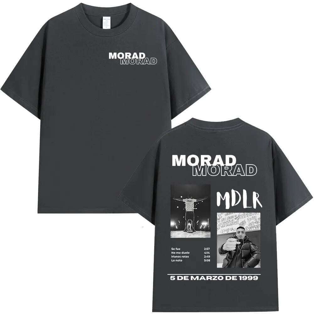 Rapper Morad MDLR Tour Album T Men's Women High Quality Cotton Tee Shirt Fashion Hip Hop Short Sleeve T-shirts Streetwear C260228 - view 4