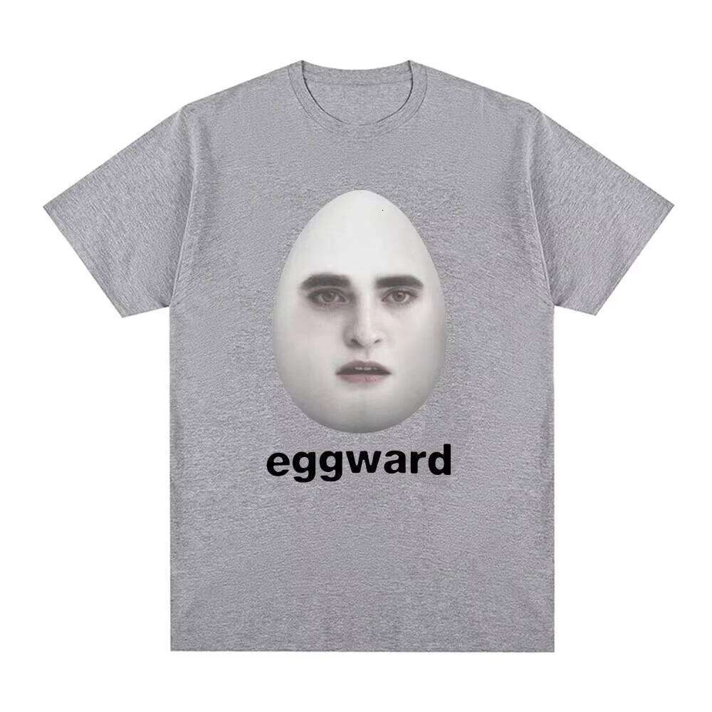 Twilight Eggward Funny Meme T Shirt Edward Cullen Parody Robert Pattinson Humor T-shirt Men's Women Cotton Short Sleeve T-shirts C260228 - view 7