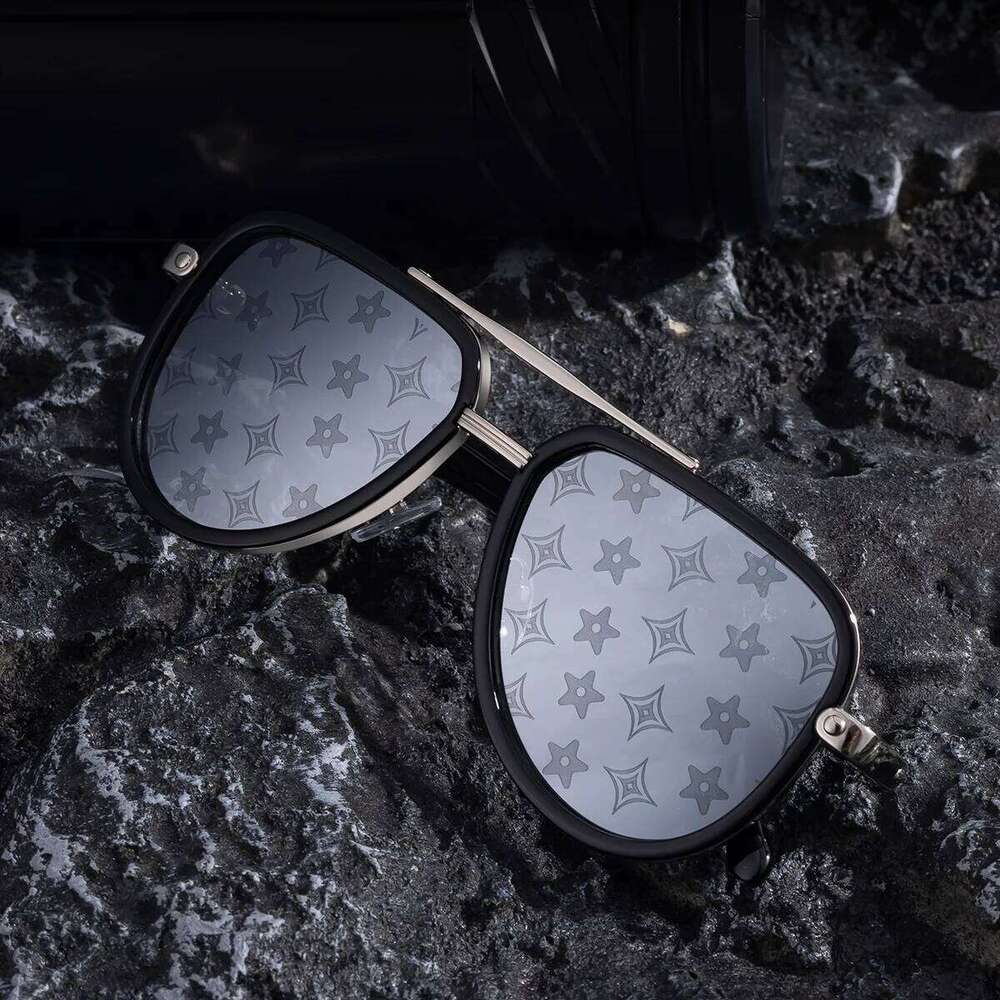 New Fashion Toad Sunglasses Men Retro Trend Sun Glass Male Double Beams Shades Classic Goggle Oculos De Sol Feminino Uv400