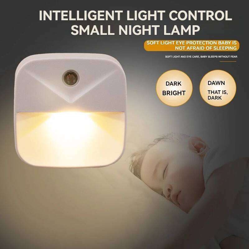Smart Auto LED Night Light: Motion Sensor & Dusk-to-Dawn Plug-in for Energy Saving Home/Gift Z260227