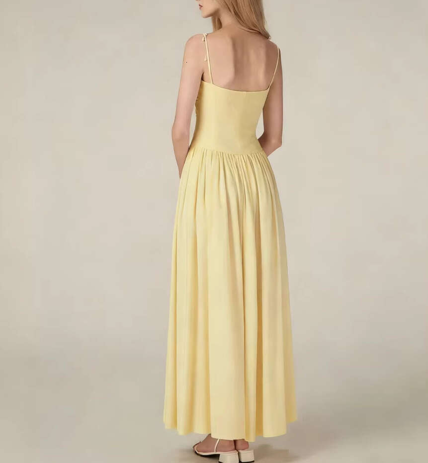 2026 niche designer new a2 fashion brand sexy strapless chest wrapped flowing long skirt suitable for vacation style