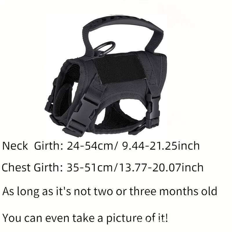 Pet Supplies Tactical Chest Harness Traction Rope To Prevent Detachment Adjustable Outdoor Cat Leash & for Small Pets