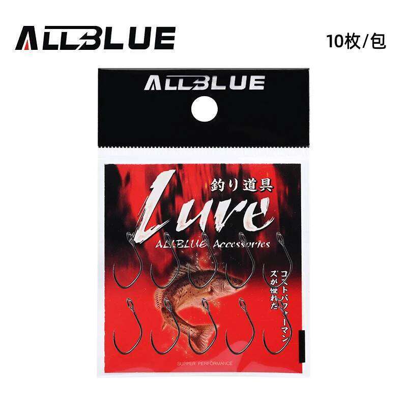 BLUX 10pcs Barbless 10# 8# Vertical Eye Forged Anti-rustcoating Trout Fishing Hook Z260228