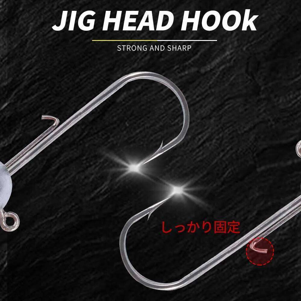 D1 New Zinc Alloy Hook 5g 7g 10g 14g Head Jig Weight Strong and Sharp Fishing Tackle of Environmental Protection Materials Z260228
