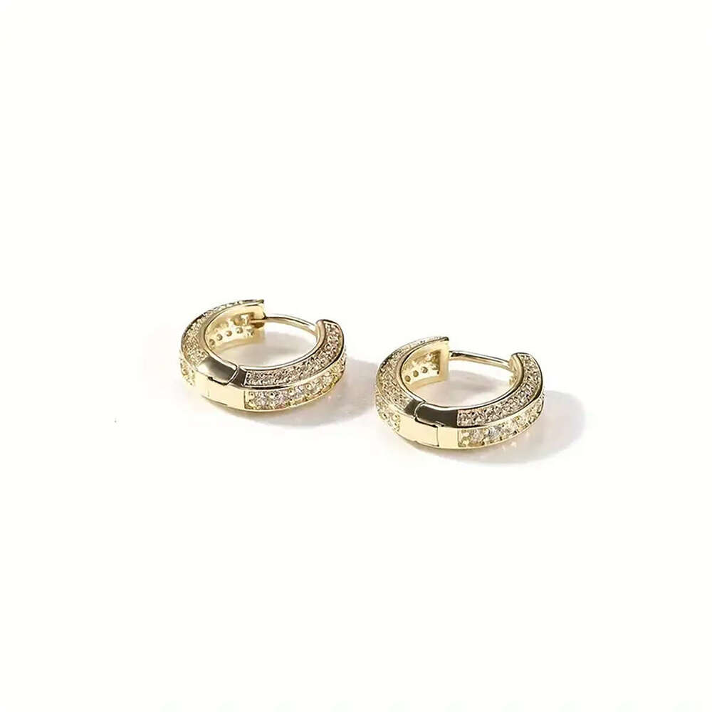 Creative Couple Style HOOP Full Zirconia gold Men's Ear Cuffs Trendy Unisex Earrings Hot Item