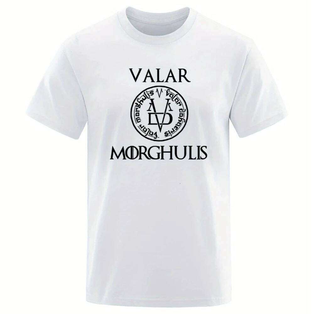 Valar Morghulis Graphic Men 100% Cotton Casual T-Shirt with Unique Print Perfect for Summer Spring Short Sleeve Tee C260228 - view 3