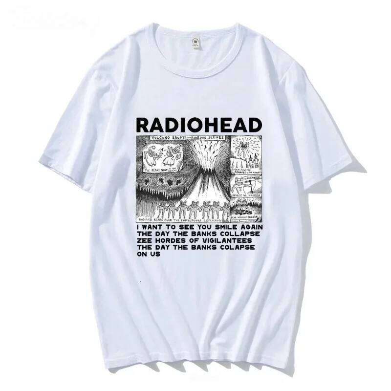 Hip Hop Radiohead T Shirt Rock Band Vintage I Will See You In The Next Life Unisex Music Fans Print Men Women Short Sleeve C260228 - view 5