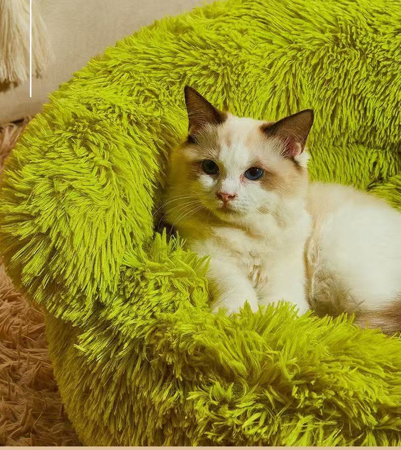 Dog bed, beanbag chair, small plush, thickened, suitable for all seasons, Corgi, cat, and warm in winter.