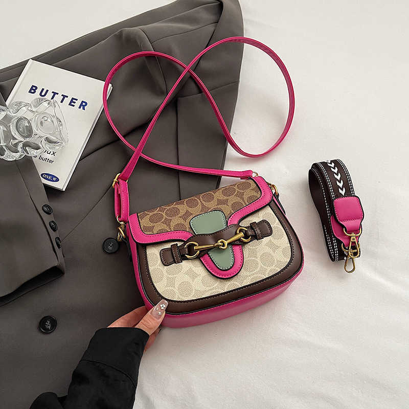 2025 Hottest High - End Womens Retro Saddle Bag - Fashion - Printed Small Square Versatile Shoulder Crossbody StyleXJ260228