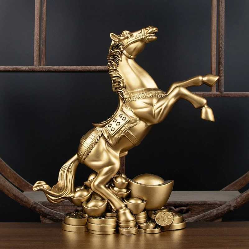 Horse Figurine Feng Shui Wealth Ornament for Office Desk Success & ProsperityT260228