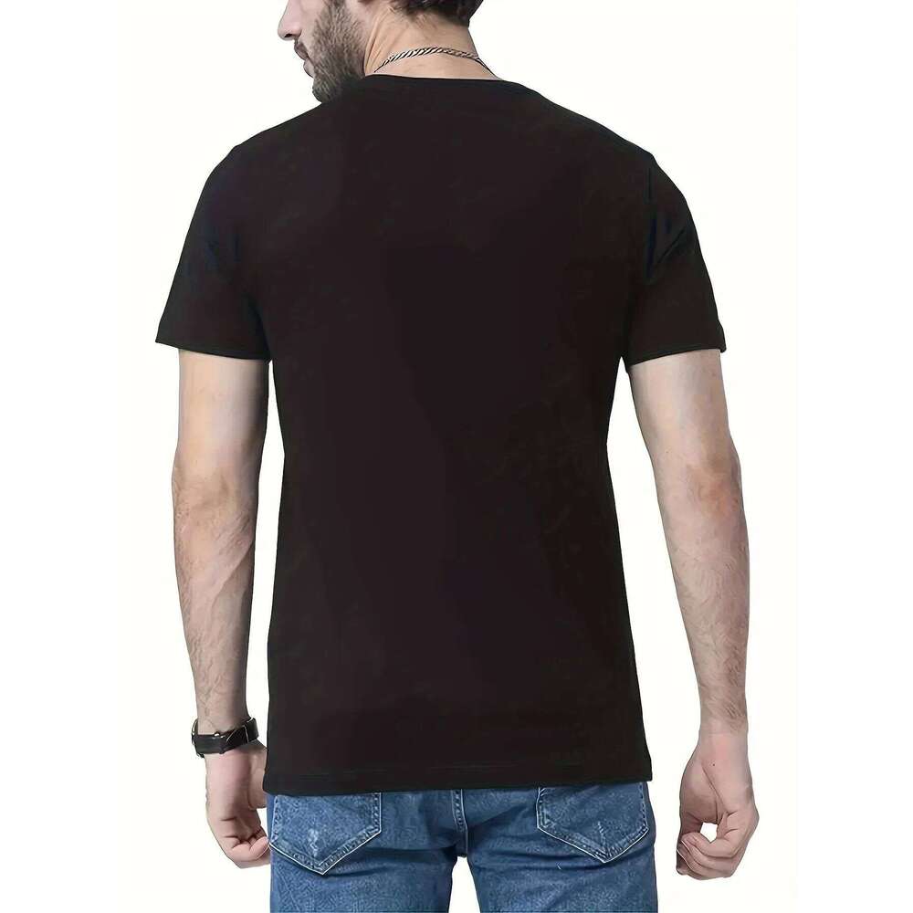 Men Lucky Cat Graphic Print Casual Short Sleeve T Shirt Summer Daily Wear Fashion Top C260228 - view 4