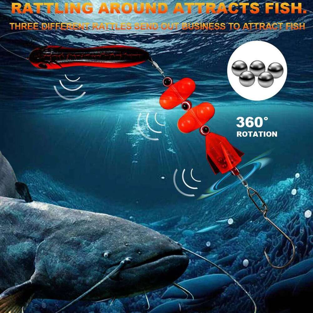 ZYZ Rigs 1PC with 6/0# 7/0# 8/0# Circle Hooks Fake Bait Float and Ringing Bead Ideal for Catfish Fishing Sets Z260228