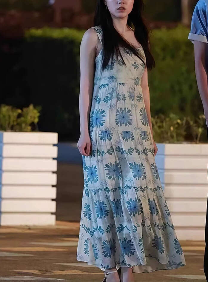 2026 Summer New Celebrity Same Style Women's Designer Style Fairy Flower Flow A1 Holiday Dress