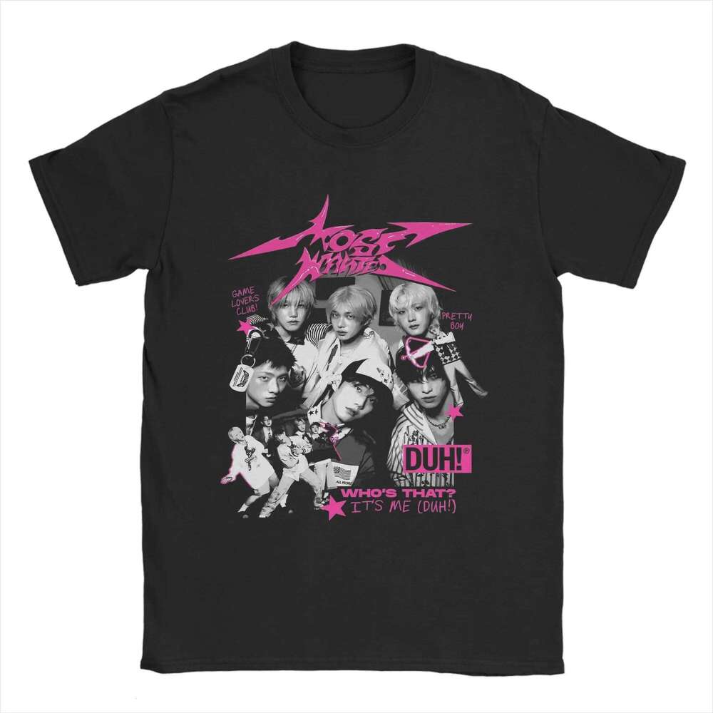 P1harmony Most Wanted World Tour Duh T for Men Pure Cotton Vintage T-Shirts Round Neck Tee Shirt Short Sleeve Clothes C260228 - view 3