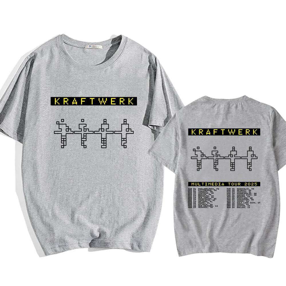 Electronic Band KRAFTWERK Tshirts Cotton Short Sleeve Male T-shirt Summer Round Neck Hip Hop Streetwear Unisex Men/Women Tees C260228 - view 6