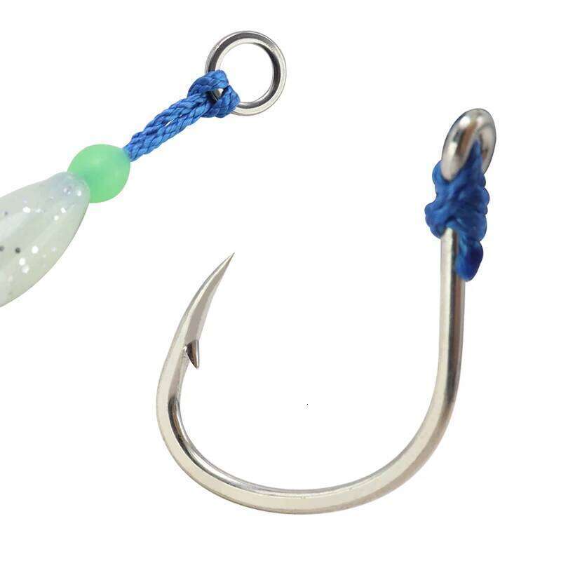 ZYZ 1pc JIG Assist Hook Slow Jigging Soft Octopus Bait String Deep Sea Fishing Hooks Z260228
