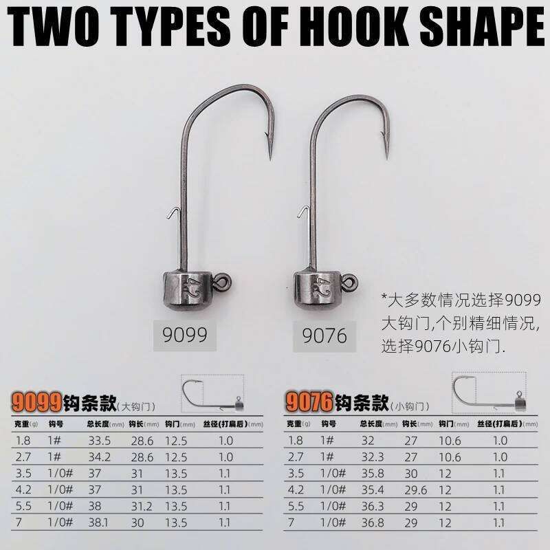 Mr JigginG PTFE Super Slide Tungsten Jig Head 1.8g 2.7g 3.5g 4.2g 5.5g 7g Ned Rig Hook for Bass Fishing Lure Tackle Z260228