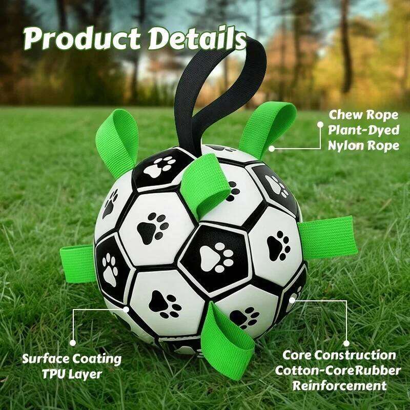 Pet Supplies Dog Toy Ball Border Collie Self & Amusement Toy Training Specific Dog Soccer Ball Durable Chew Toy for Pets
