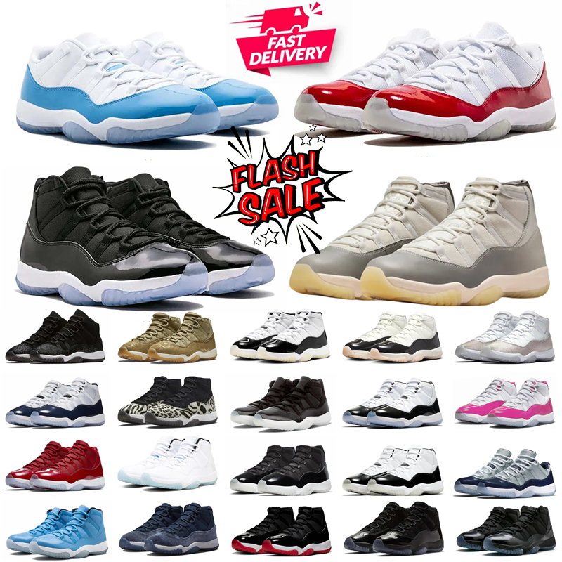 designers 11s high low Basketball Shoes For Men Women Cherry Black Cat Cap And Gown Gamma Blue Red Unc Medium Olive Sail Mens Trainers Outdoors 36-47 with box