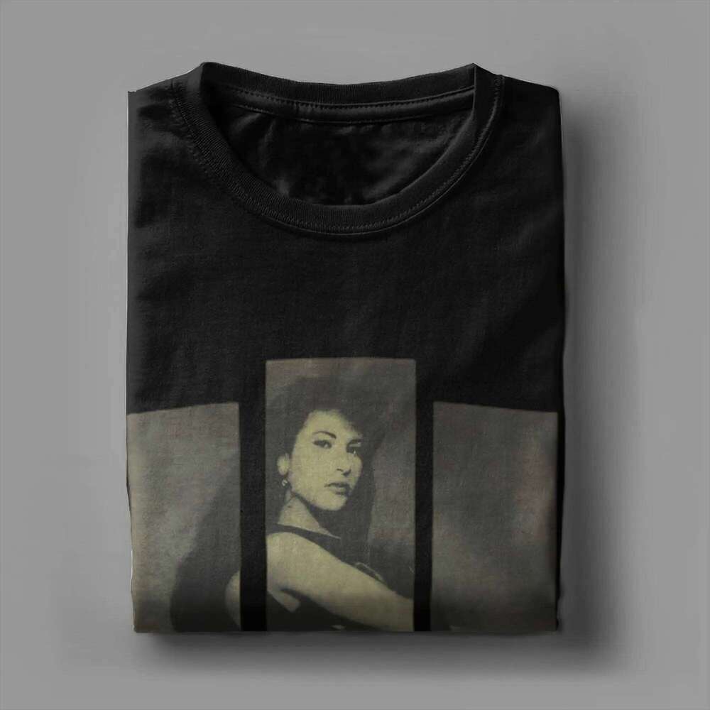90s Tour Music Singer Selena Quintanilla T Shirts Men 100% Cotton Funny T-Shirt Round Neck Tees Short Sleeve Clothing Classic C260228 - view 5
