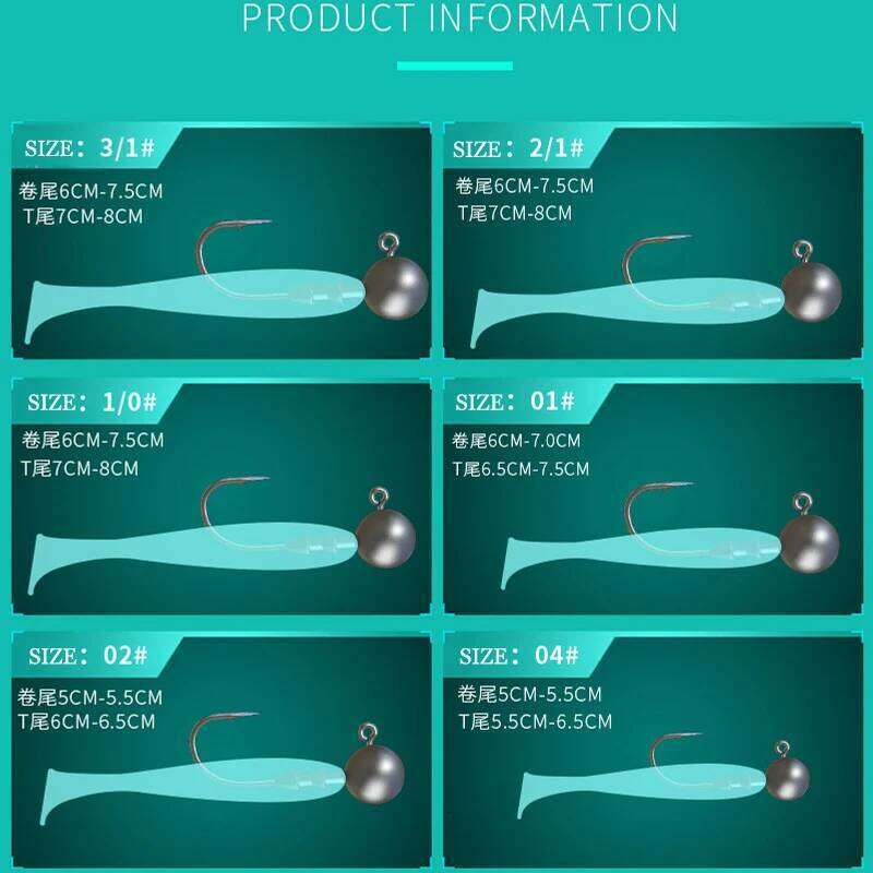 Strong Jig Hook for Fishing, Hard Bait, Soft Worm Jig, Big Head Hook, 4X, 2G, 3.5G, 5G, 7g, 10g, 14g Z260228