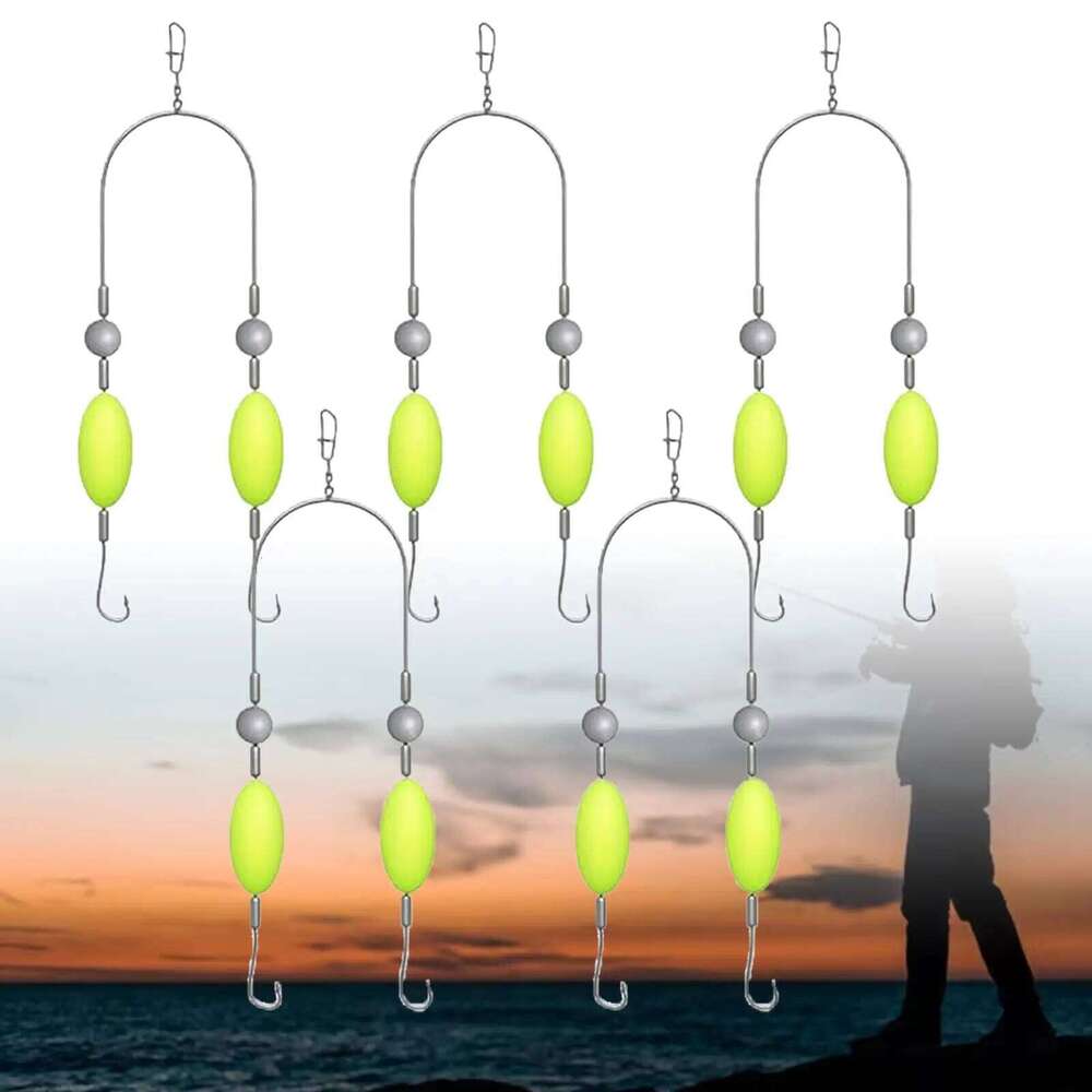 5/10Pcs Reverse Fishing Off-Bottom Double Hook Rig Set: Ideal for European Carp Fishing, Bypass Weeds, Stones & Silt Z260228