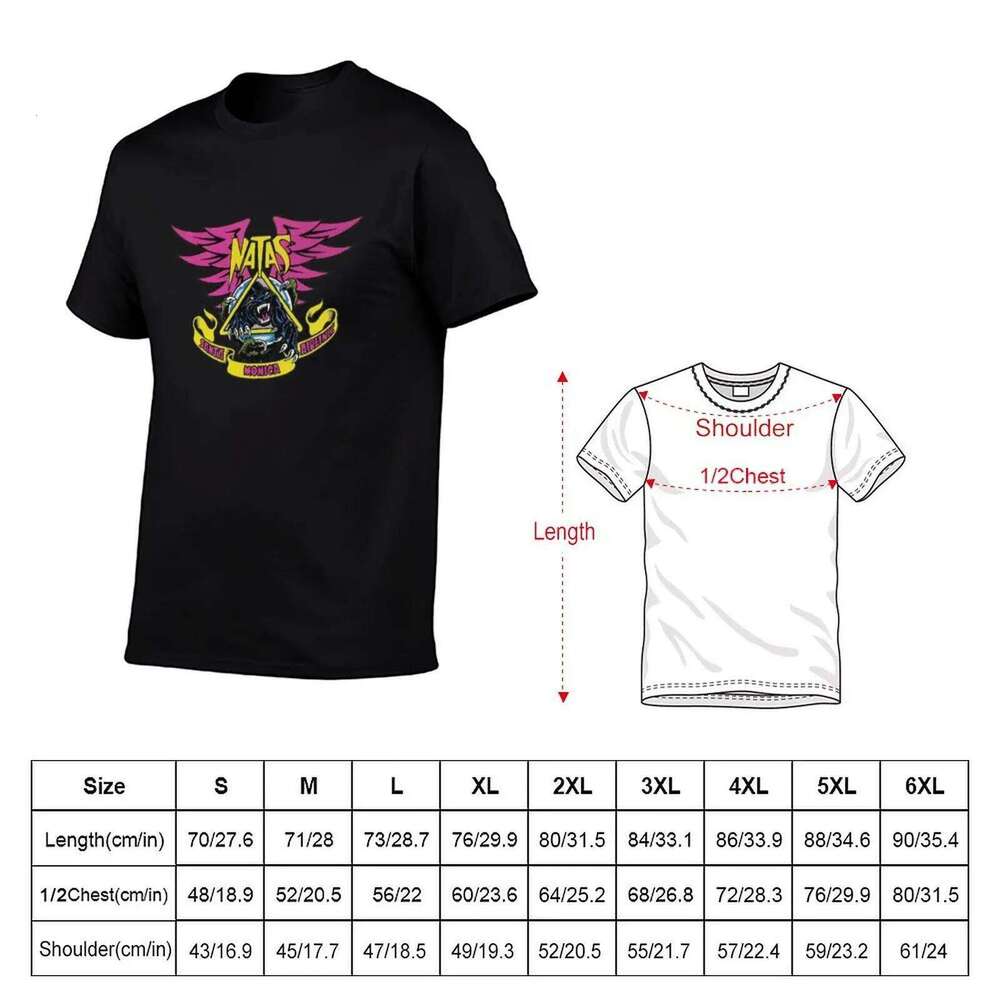 Natas claw and panther, skateboard T-Shirt graphic t shirts for man pack white T-shirt C260228 - view 6