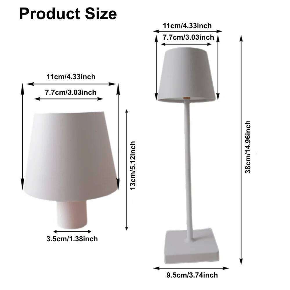 LED Rechargeable Table Lamp Wireless Touch Desktop Bedside Mood Night Light for Bedroom Study Office Bar Outdoor Club Cafe Decor Z260227