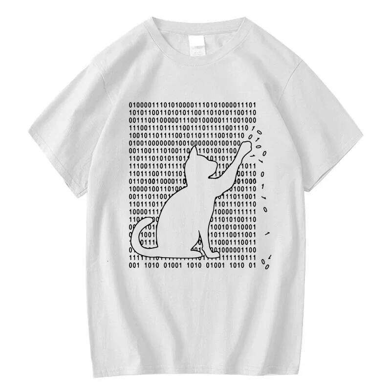 Men's High Quality T-shirt 100% Cotton Funny Cool Cat Design Print Summer Loose Short Sleeve for Men T-Shirt Male Tops Tees C260228 - view 7