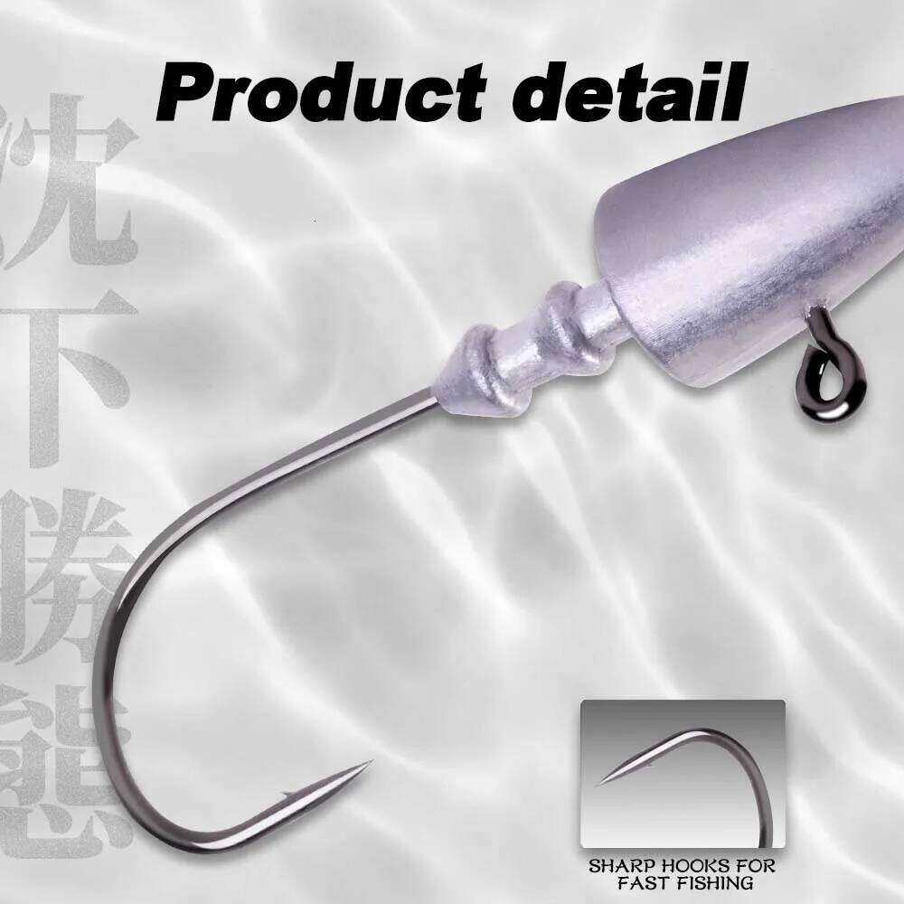 Hunthouse 7g 10g 12g 14g Jigging Hook Soft Lure Screw Jig Head For Big Shad Tool Fishing Tackle Equipment Z260228