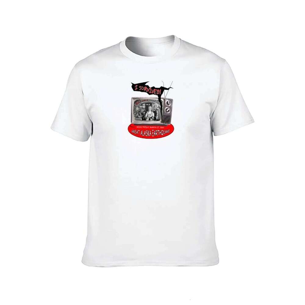 FIREBALL XL5 I SURVIVED THE GREAT ALASKA EARTHQUAKE anime tshirt cotton 100% funny t shirts man T-Shirt C260228 - view 3