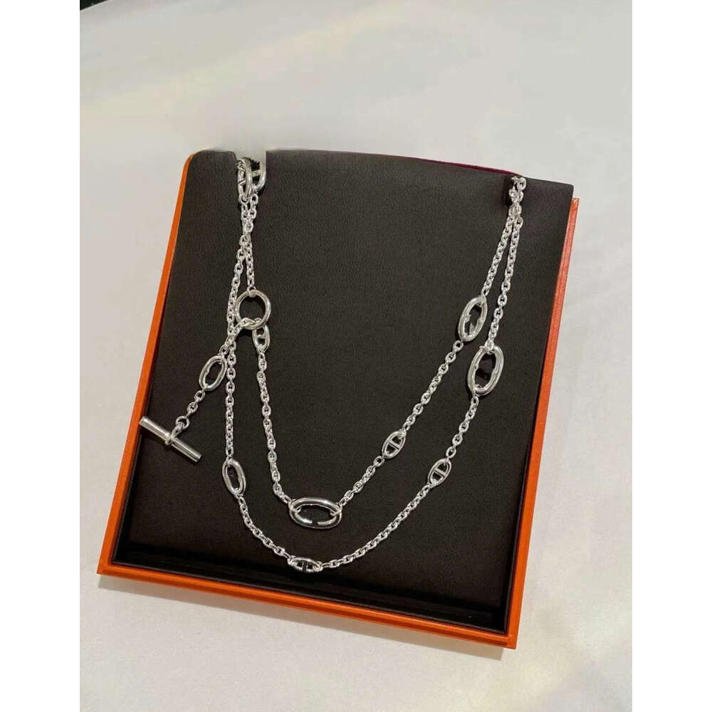 Pendant Necklaces womens Designer necklaces for luxurious Pendants jewelry fashion high-end S925 silver H Brand bag with full diamonds necklace