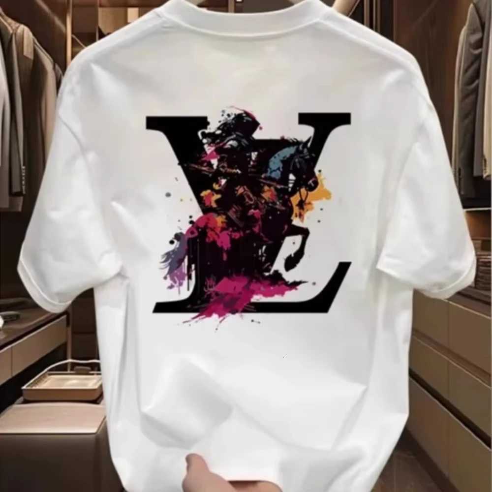 Korean Fashion Trendy Printed Tshirt for Men Women, Casual Couple Crew Neck Short SleeveT260228