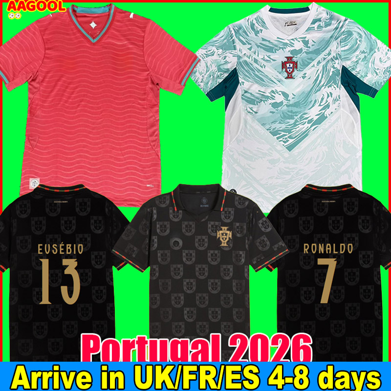 Portugal jersey 2026 world cup soccer jersey Ronaldo football shirt Edicao Special Black Panther Kit Portugieser Portuguese DIOGO RUBEN camisa de futebol Men Kids