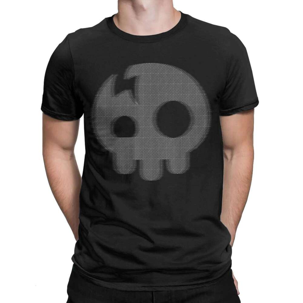 Men's T-Shirts The Living Tombstone Motion Skull Humorous Cotton Tee Short Sleeve Singer T Shirt Round Neck merchandise Unique C260228 - view 3