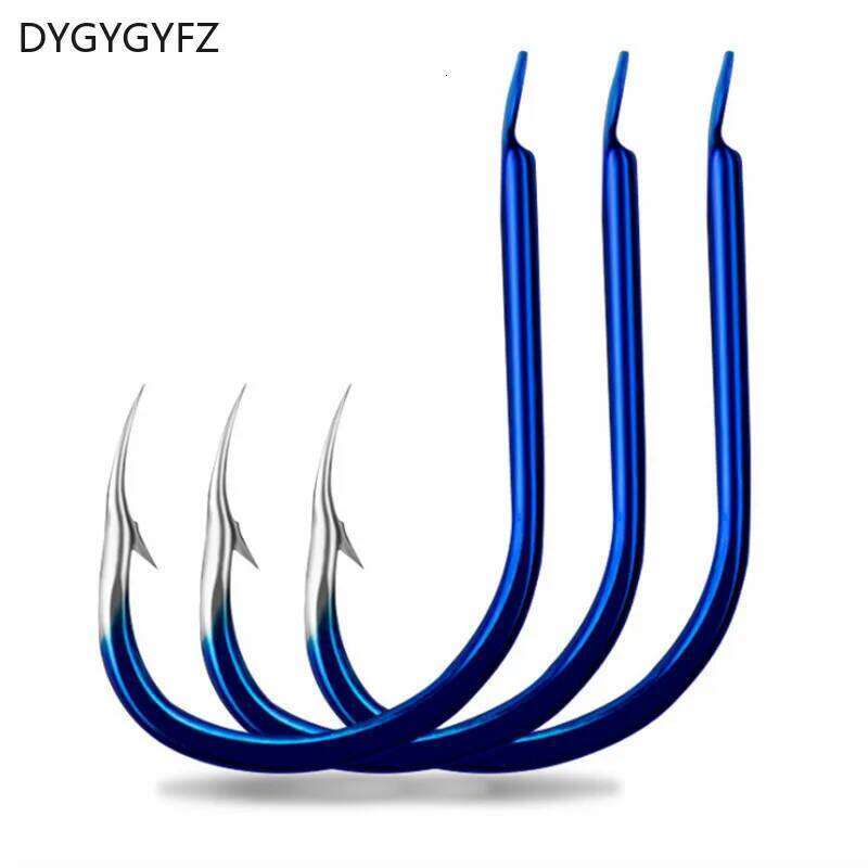DYGYGYFZ 50pcs/lot Carbon Steel 1#-10# Jig Head Crank Barbed Hook for Soft Worm Bass Fish Tackle Fishing Hooks Z260228