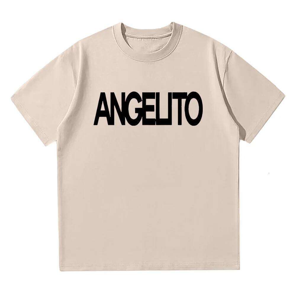Angelito Tee Rapper Bad Gyal Hip Hop T Shrit Trendy Women's Short Sleeves Tops Harajuku Cotton Men's Casual Y2K Clothes C260228 - view 3
