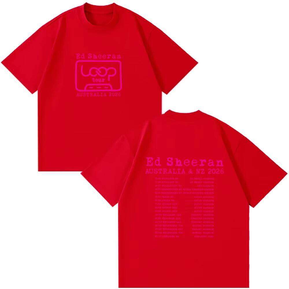 Ed Sheeran Loop Australia and New Zealand 2026 Tour Merch Summer T Shirts Fan Gifts Men Women Fashion Cotton Style Clothing C260228 - view 6