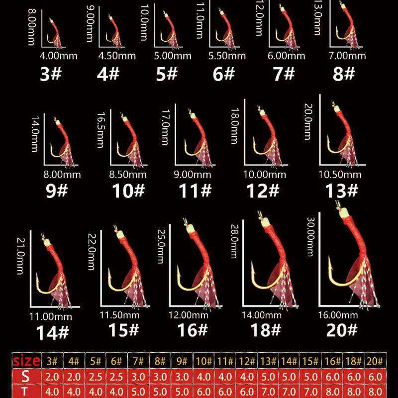 3Packs/lot Hook Saltwater Artificial Fishing Luminous Bait Mackerel Pesca Tackle String Hooks Feather Lures Crochet Z260228