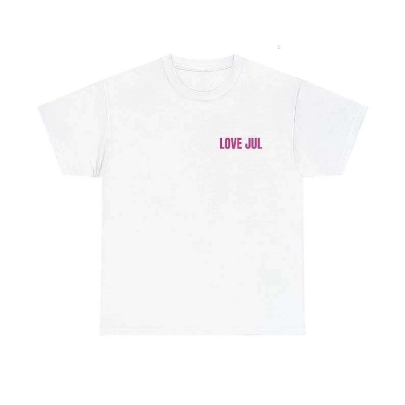 New Maillot Jul T Shirt Summer Cotton Men's Women Top Tee Short Sleeve Streetwear Loose Casual Trendy Oversized Clothing Vintage C260228 - view 3