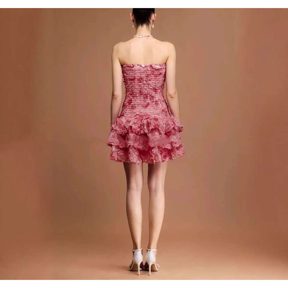 2026 Autumn New Elegant Commuter Gentle White Moonlight Fairy like Silk Smooth Folded Edge Short Skirt for Women A1998